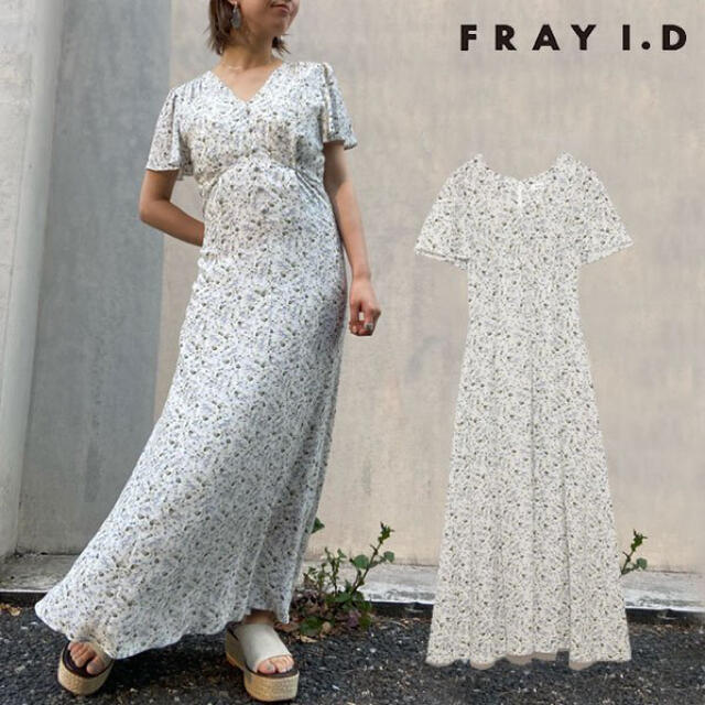 FRAY I.D(フレイアイディー)の【週末お値下げ】FRAY I.D フラワープリントロングワンピース レディースのワンピース(ロングワンピース/マキシワンピース)の商品写真