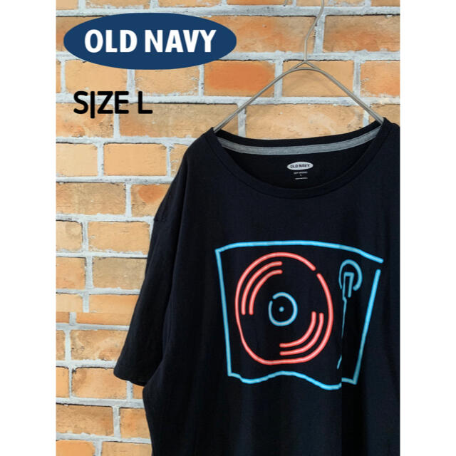 Old Navy(オールドネイビー)の【OLDMAVY】 オールドネイビー dj Tシャツ L 黒 アメリカ古着  メンズのトップス(Tシャツ/カットソー(半袖/袖なし))の商品写真