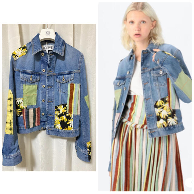 LOEWEパウラズイザビロエベデニムジャケットGジャンパッチワーク | フリマアプリ ラクマ