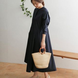 URBAN RESEACH DOORS コットンリヨセルフレアワンピース