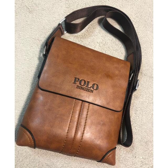 POLO RALPH LAUREN(ポロラルフローレン)のPOLO 本革　ショルダーバッグ メンズのバッグ(ショルダーバッグ)の商品写真