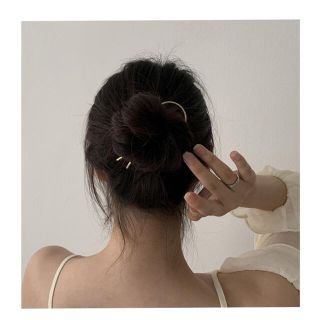 アガット(agete)の高級感 上品な 簪 ヘアクリップ ヘアピン 髪飾り 髪留め(ヘアピン)