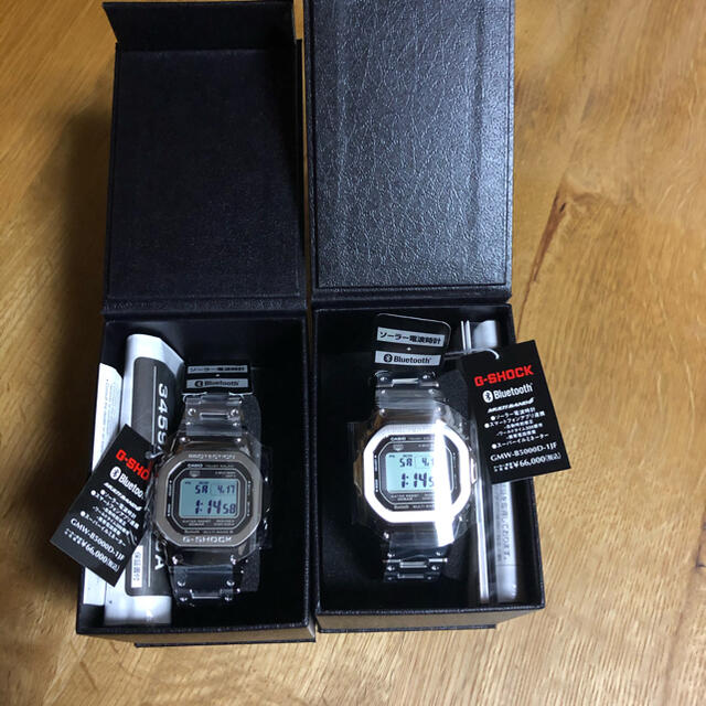 日本製 G-SHOCK 新品 G-SHOCK GMW-B5000D-1JF フルメタルシルバー 腕時計(デジタル)