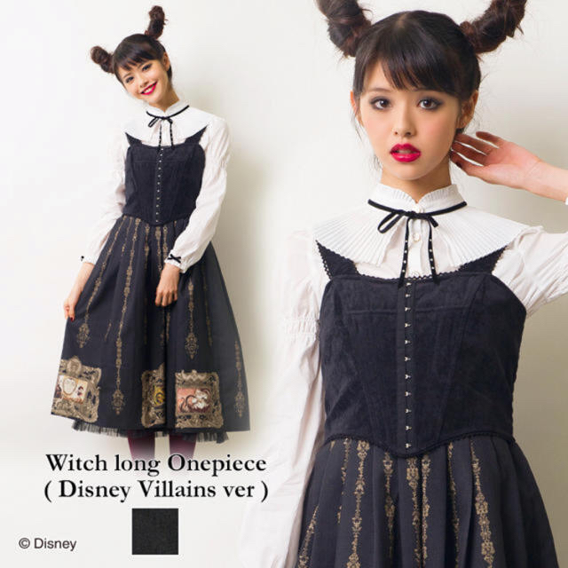 シークレットハニー Disney ヴィランズ ワンピース - ひざ丈ワンピース