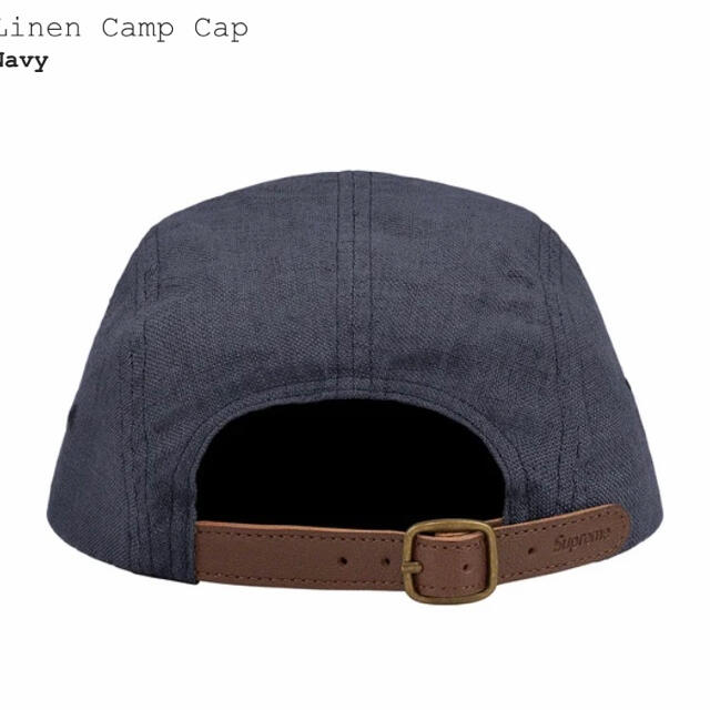 Supreme linen Camp cap Navy