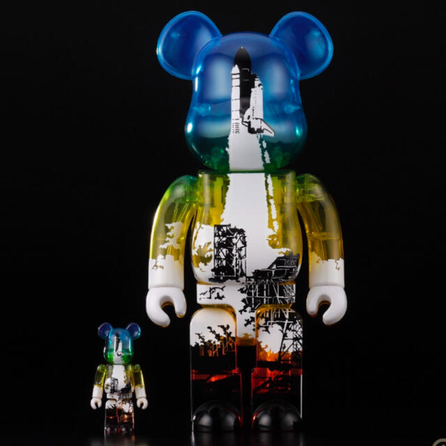 MEDICOM TOY(メディコムトイ)のSPACE SHUTTLE BE@RBRICK LAUNCH 100 & 400 エンタメ/ホビーのフィギュア(その他)の商品写真