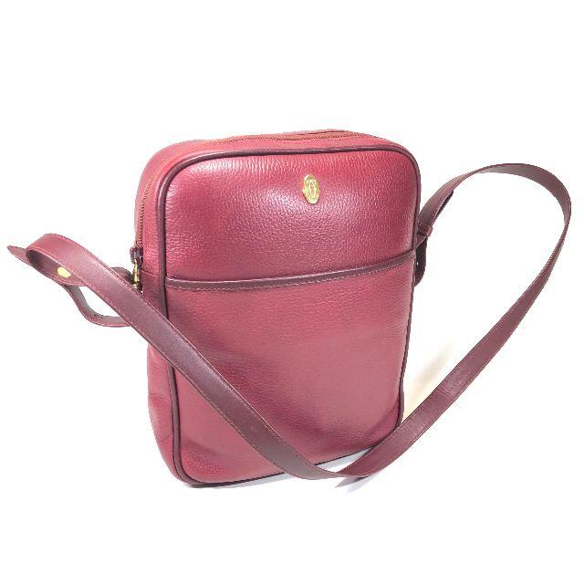 Cartier - 【美品】カルティエ マストライン レザー ショルダーボルドー
