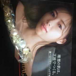 白石麻衣マキアージュ下地テスター ビジューバナナクリップ(バレッタ/ヘアクリップ)