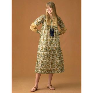 ロンハーマン(Ron Herman)の【限定値下】SZ Blockprints Silk Jodhpur Dress (ロングワンピース/マキシワンピース)