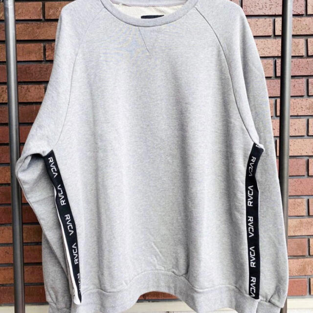 新品 RVCA ルーカ M サイドテープライン 裏毛 クルー ネック ...