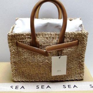 シー(SEA)のSEA  sea rie BASKETBAG かごバッグ S (かごバッグ/ストローバッグ)