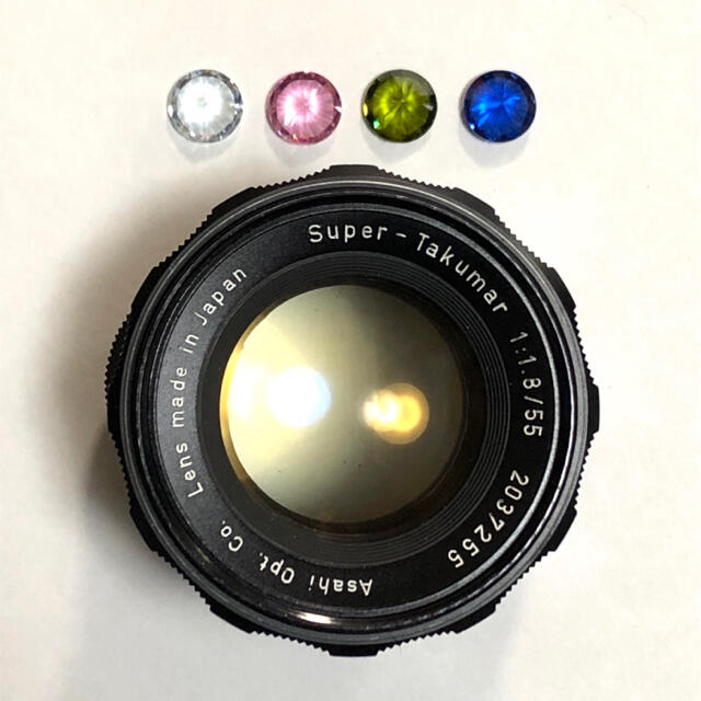PENTAX SMC Takumar 55mm F1.8 宝石レンズ リングボケ-