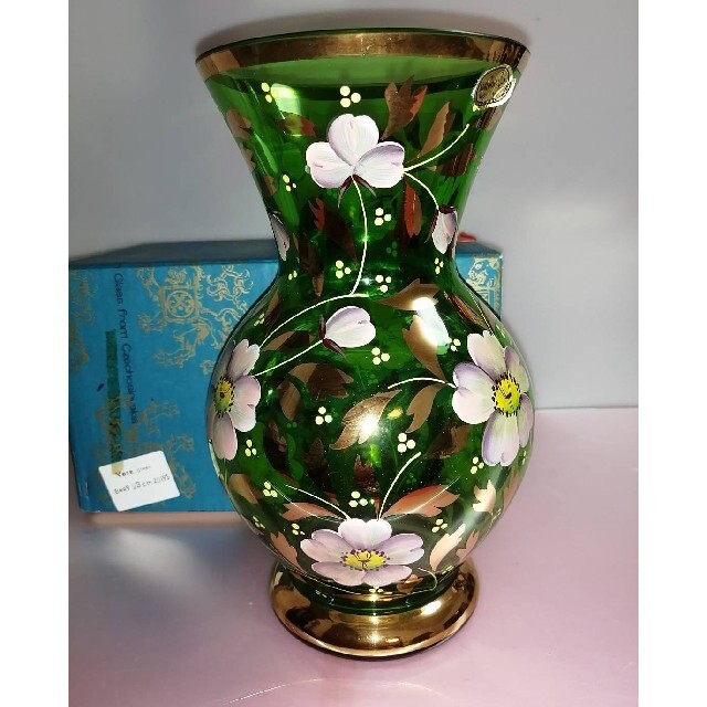 売りストア 未使用美品‼️Bohemia Glass ボヘミア花瓶 26210410 花瓶