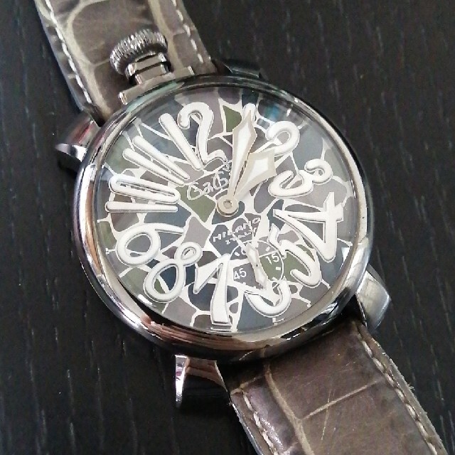 GaGa MILANO(ガガミラノ)の【格安】ガガミラノ　マヌアーレ　モザイク メンズの時計(腕時計(アナログ))の商品写真