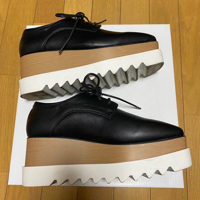 chuclla 厚底オックスフォードプラットフォームスクエアトゥシューズ レディースの靴/シューズ(ローファー/革靴)の商品写真