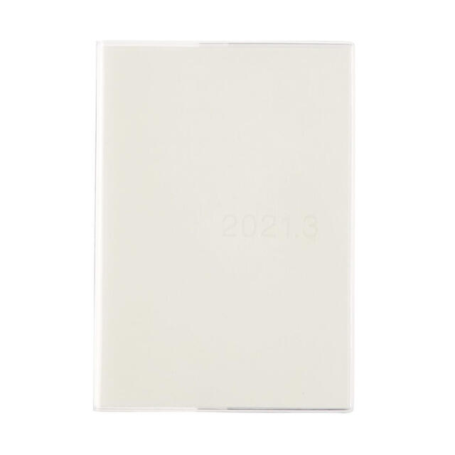 MUJI (無印良品)(ムジルシリョウヒン)の無印良品 上質紙バーチカルスケジュールノート2021年3月始まり B6 白 インテリア/住まい/日用品の文房具(カレンダー/スケジュール)の商品写真