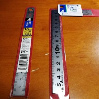 シンワ 15cm直尺 15×7cm曲尺 新品(工具)