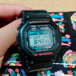 ジーショック(G-SHOCK)の電波ソーラー　G-LIDE GWX-5600-1JF　タイドグラフ(腕時計(デジタル))