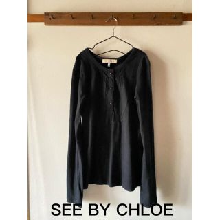 シーバイクロエ(SEE BY CHLOE)のSEE BY CHLOE シーバイクロエ カットソー ブラック(カットソー(長袖/七分))