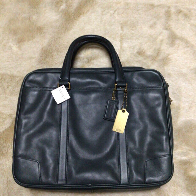 COACH コーチ タグ付き☆ブラック ビジネスバッグ 新品未使用-