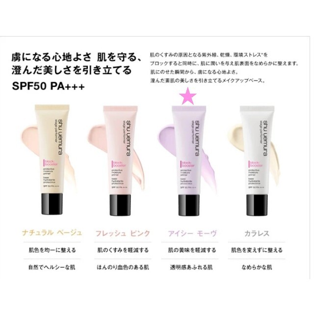 Shu Uemura ステージ パフォーマー ブロック ブースター*カラレス