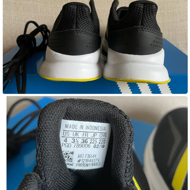 adidas(アディダス)のアディダススニーカー　22.5㎝ キッズ/ベビー/マタニティのキッズ靴/シューズ(15cm~)(スニーカー)の商品写真