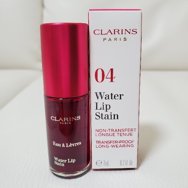 CLARINS(クラランス)の【新品】クラランス　ウォーターリップステイン　04 バイオレット ウォーター コスメ/美容のベースメイク/化粧品(リップグロス)の商品写真