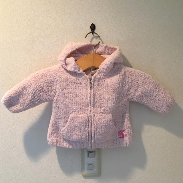 Kashwére 6-12months パーカー 薄ピンク色 キッズ/ベビー/マタニティのベビー服(~85cm)(ニット/セーター)の商品写真