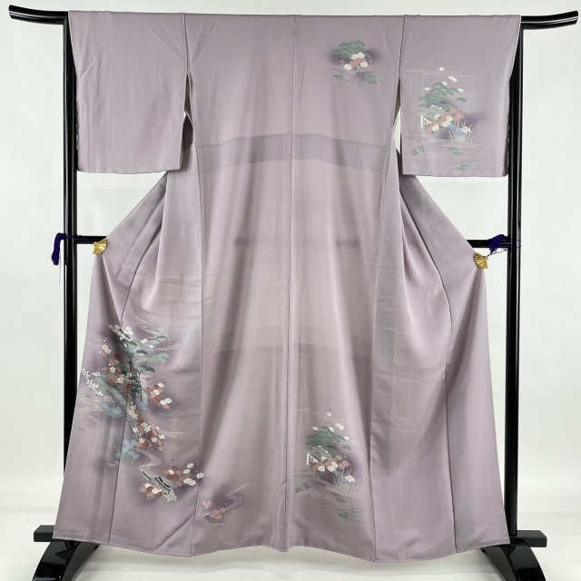 訪問着 美品 秀品 162cm 65cm 正絹