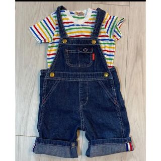 ミキハウス(mikihouse)の2点セット　ミキハウス　オーバーオール　Tシャツ(Tシャツ/カットソー)