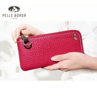 母の日 ペレボルサ 長財布 本革 財布 L字 レディース PELLE BORSA(財布)