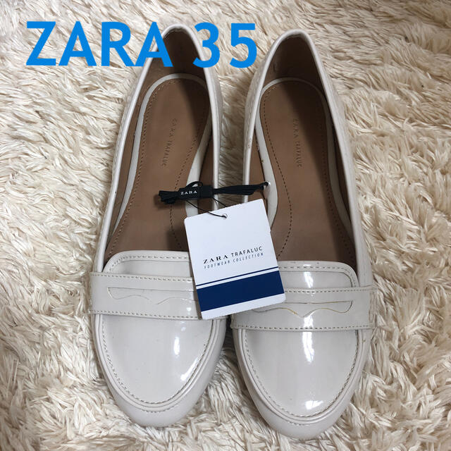 ZARA(ザラ)の新品未使用　ZARA フラットシューズ　35 レディースの靴/シューズ(バレエシューズ)の商品写真