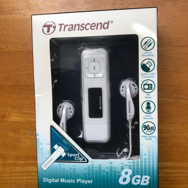 MP3プレーヤー　ホワイト　Transcend TS8GMP330Wポータブルプレーヤー