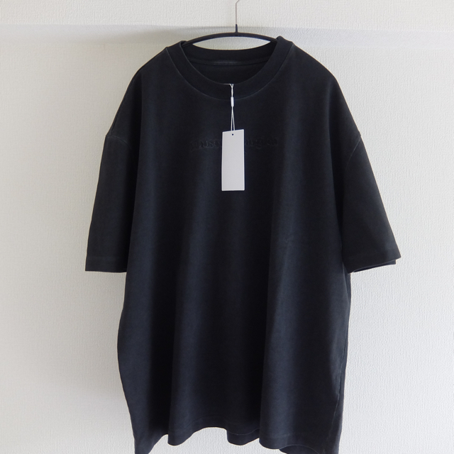 ブティック maison margiela メンズ ロゴ刺繍 ガーメントダイ Tシャツ
