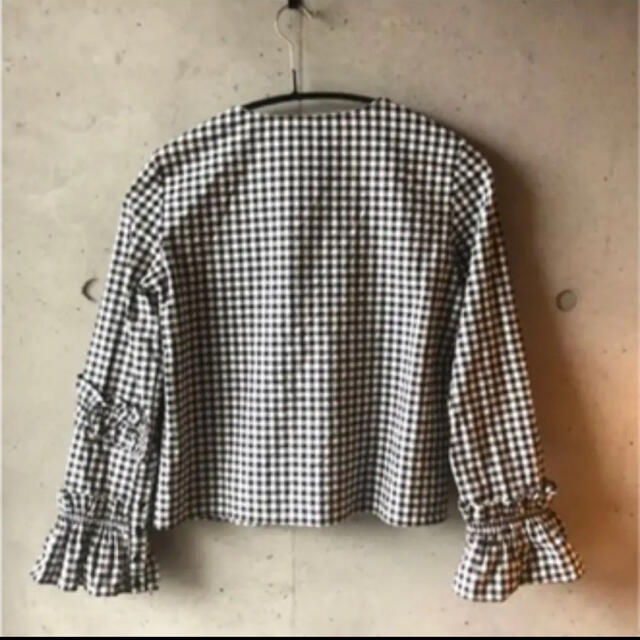 ZARA(ザラ)のZARA ギンガムチェック　ブラウス レディースのトップス(シャツ/ブラウス(長袖/七分))の商品写真