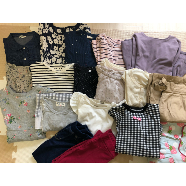 anyFAM(エニィファム)の100cm 春物まとめ売り18着＋パジャマ2 キッズ/ベビー/マタニティのキッズ服女の子用(90cm~)(Tシャツ/カットソー)の商品写真