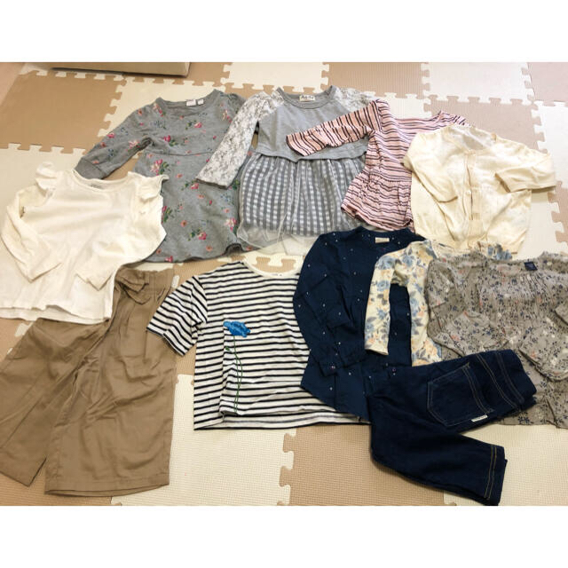 anyFAM(エニィファム)の100cm 春物まとめ売り18着＋パジャマ2 キッズ/ベビー/マタニティのキッズ服女の子用(90cm~)(Tシャツ/カットソー)の商品写真