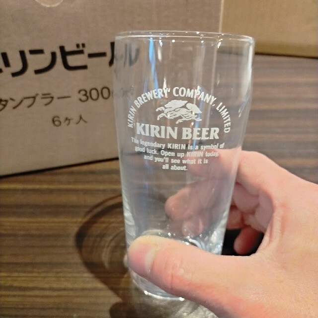 キリン(キリン)のビールグラス キリン 6個セット インテリア/住まい/日用品のキッチン/食器(グラス/カップ)の商品写真