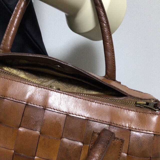 名品🍀IBIZA 🍀イビザ🍀上品編み込みバッグ　メッシュバッグ　 レディースのバッグ(ハンドバッグ)の商品写真