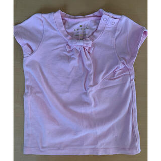 ケイトスペードニューヨーク(kate spade new york)のケイトスペード　リボン付き　ピンク　Tシャツ　90(Tシャツ/カットソー)