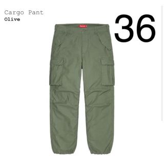 シュプリーム(Supreme)のsupreme cargo pant 36 xl olive カーゴパンツ(ワークパンツ/カーゴパンツ)