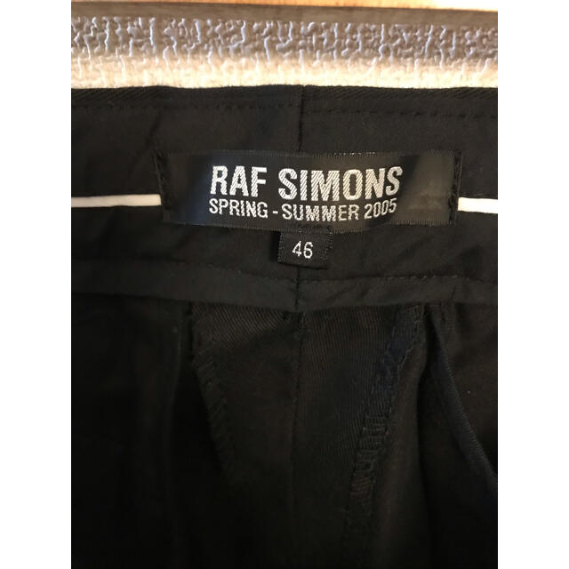 RAF SIMONS - RAF SIMONS (ラフシモンズ) 2005SS パンツ ブラック 46の