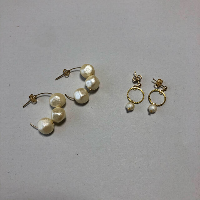 IENA(イエナ)のhoop perl  pierce ハンドメイドのアクセサリー(ピアス)の商品写真