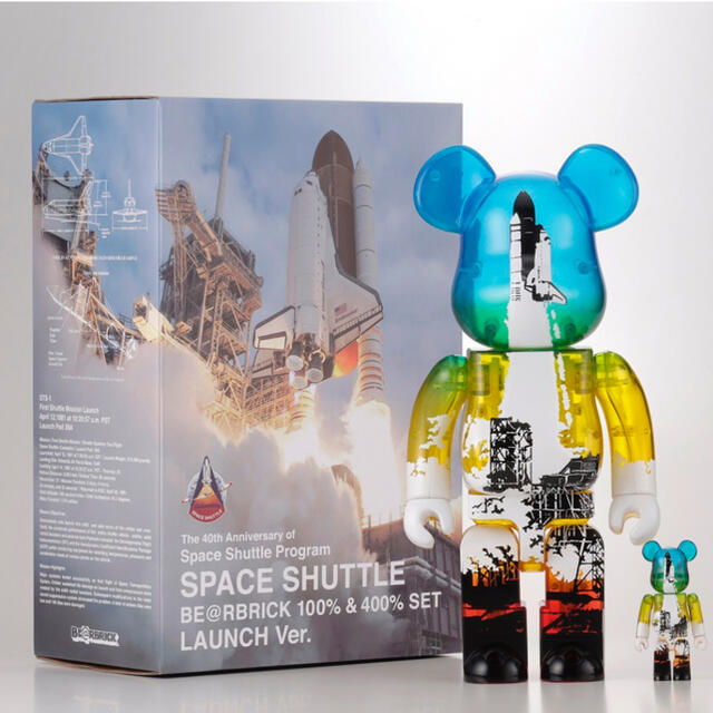 40thSPACE SHUTTLE BE@RBRICK LAUNCH 100 & 400