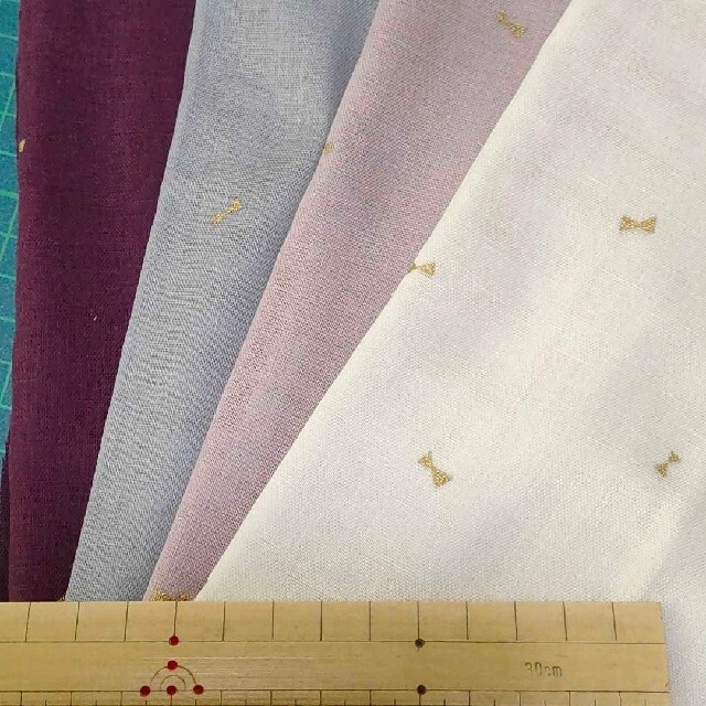 日本製ダブルガーゼ くすみカラー 6枚 ハンドメイドの素材/材料(生地/糸)の商品写真