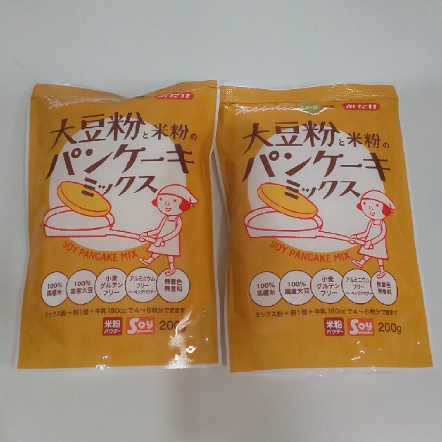 200g 大豆粉と米粉のパンケーキミックス 食品/飲料/酒の食品(米/穀物)の商品写真