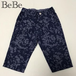 ベベ(BeBe)のBeBe  プリントハーフパンツ　ブルー(パンツ/スパッツ)