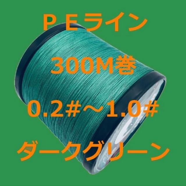 PEライン(4本編み),300m巻,0.2/0.4/0.6/0.8/1.0# スポーツ/アウトドアのフィッシング(釣り糸/ライン)の商品写真