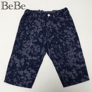 ベベ(BeBe)のBeBe プリントハーフパンツ　ブルー(パンツ/スパッツ)