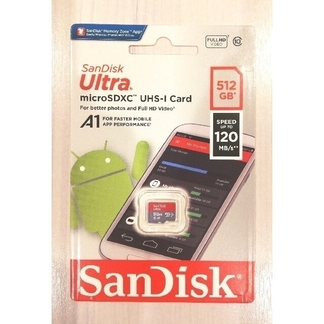 高速版 マイクロSDカード 512GB サンディスク